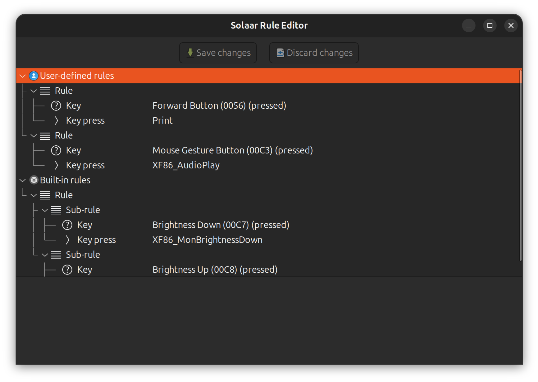 Rule Editor